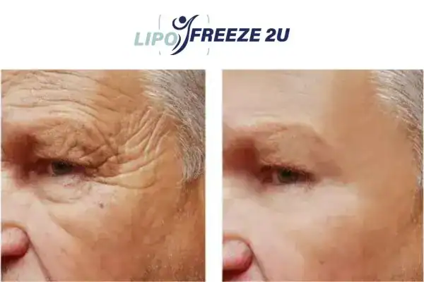Mens before and after Morpheus 8 West Sussex results.