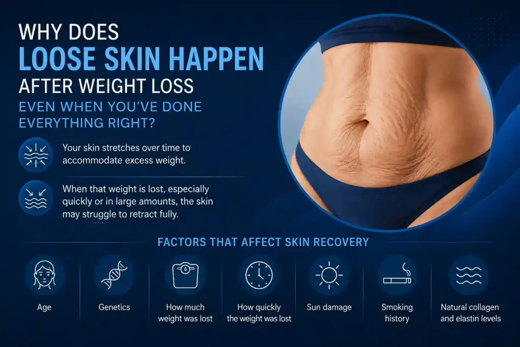 Why Does Loose Skin Happen After Weight Loss Even When You’ve Done Everything Right West Sussex?